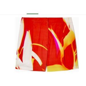Cos Women's Yellow Red White Print Shorts NWT 89 Sz 2